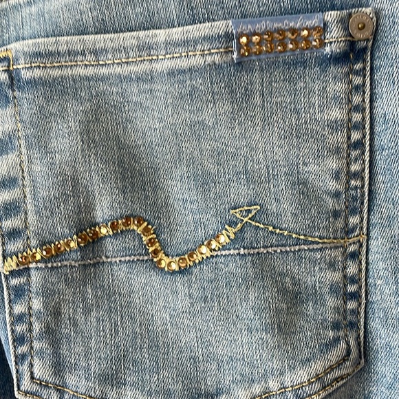 7 for all Mankind Josefina Slim Boyfriend Jeans size 27 - Picture 7 of 8